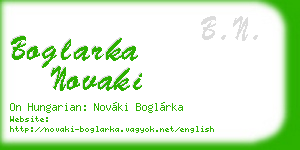 boglarka novaki business card