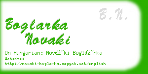 boglarka novaki business card